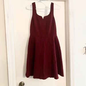 The Limited Maroon A-line Dress, size 4